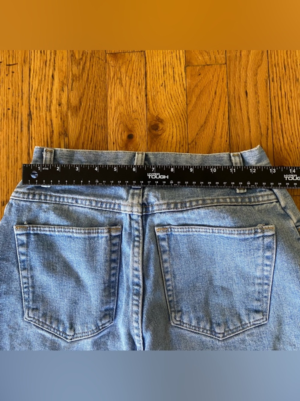 Vintage 90s Wrangler Shorts Med Wash Denim Size 6 Mom Jeans Y2K - Picture 4 of 7